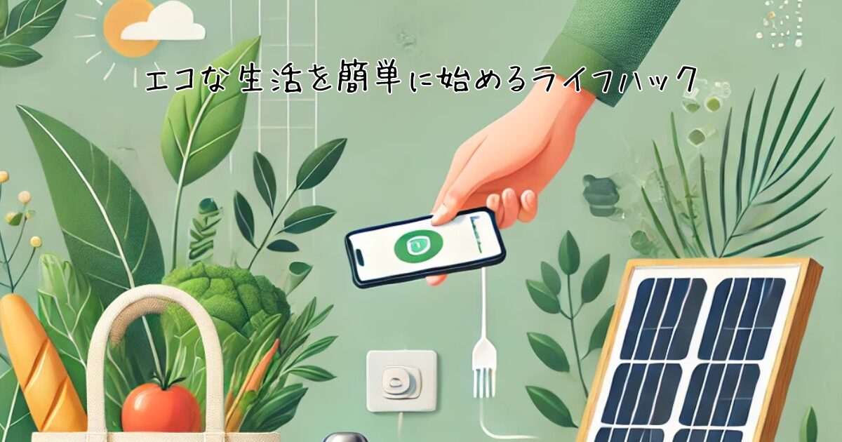 エコな生活を簡単に始めるライフハック